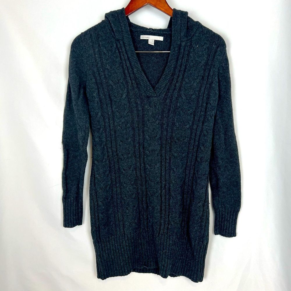 Old Navy Cable Knit Hooded Sweater‎ Dress